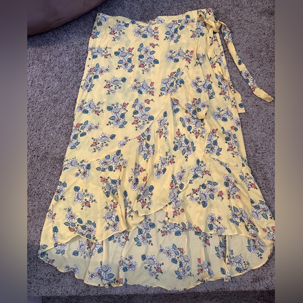 High Low Floral Skirt by Max Studio